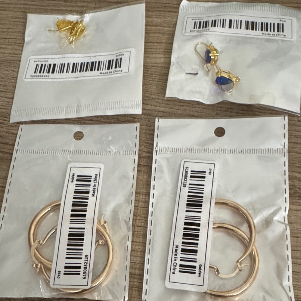 Elegant Gold and Blue Women's Jewelry Set